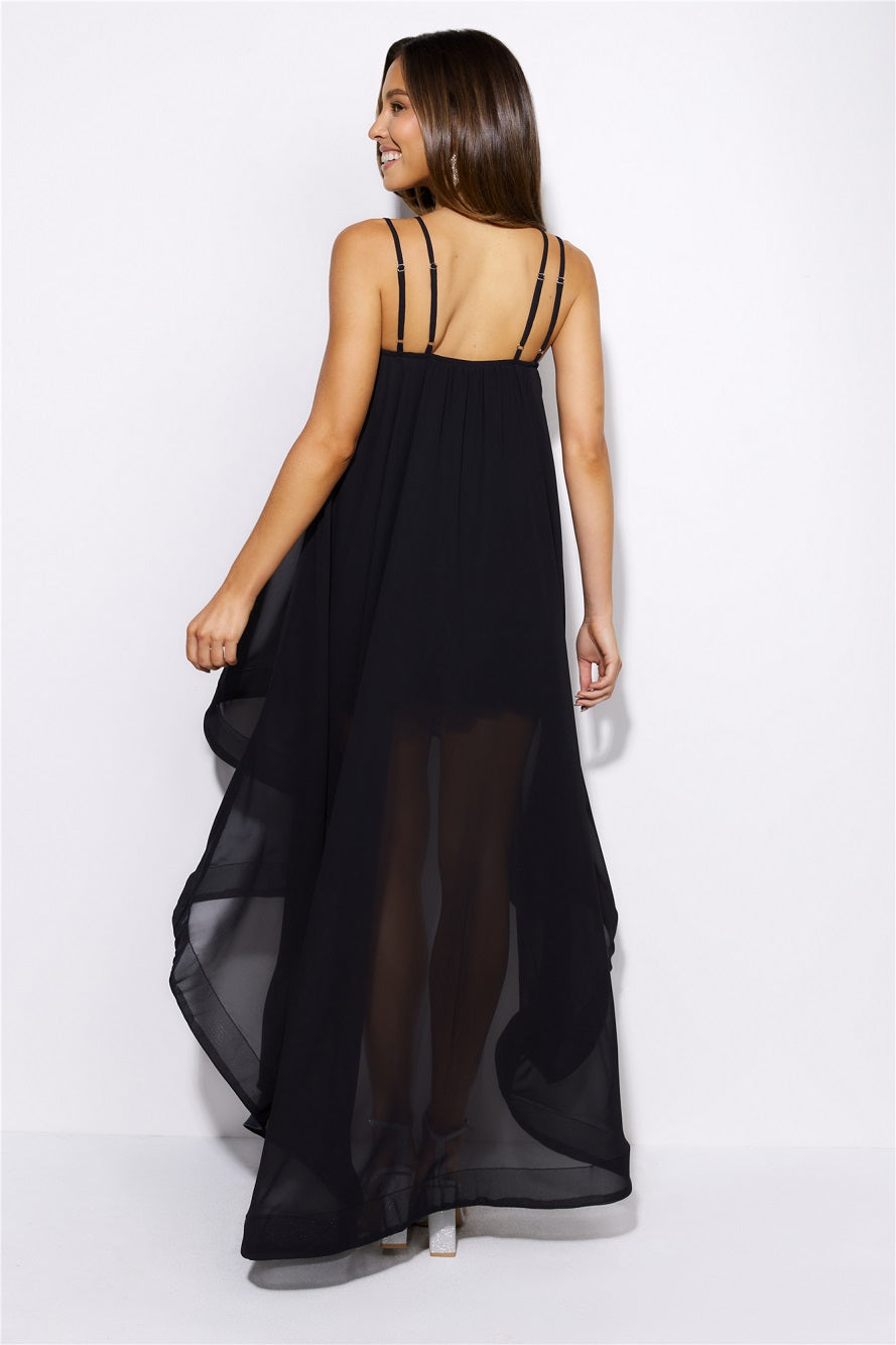 Draped Hem Dress