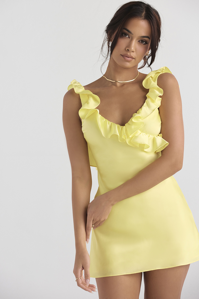 Topaz Ruffle Dress