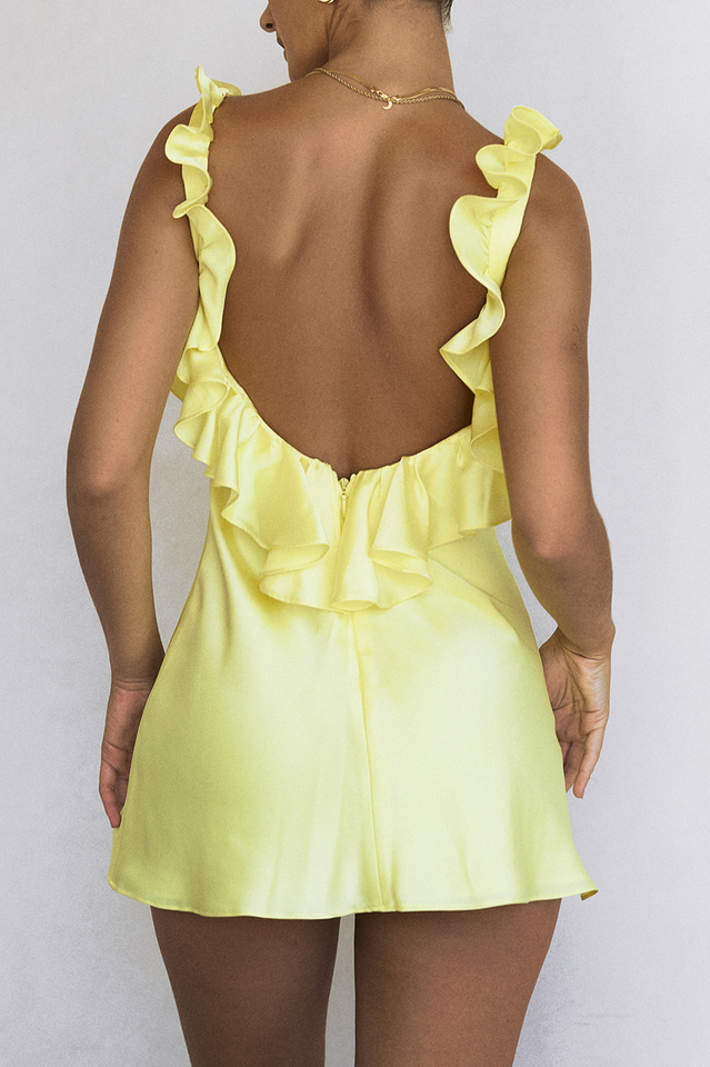Topaz Ruffle Dress