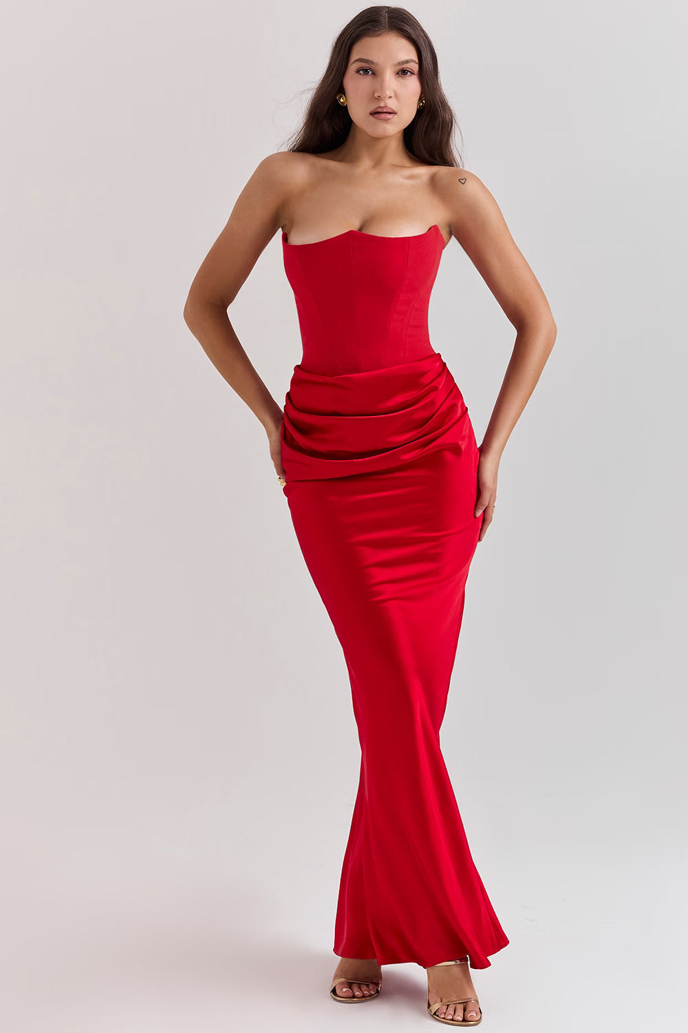 Red Amber Long Dress
