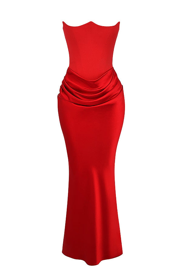 Red Amber Long Dress