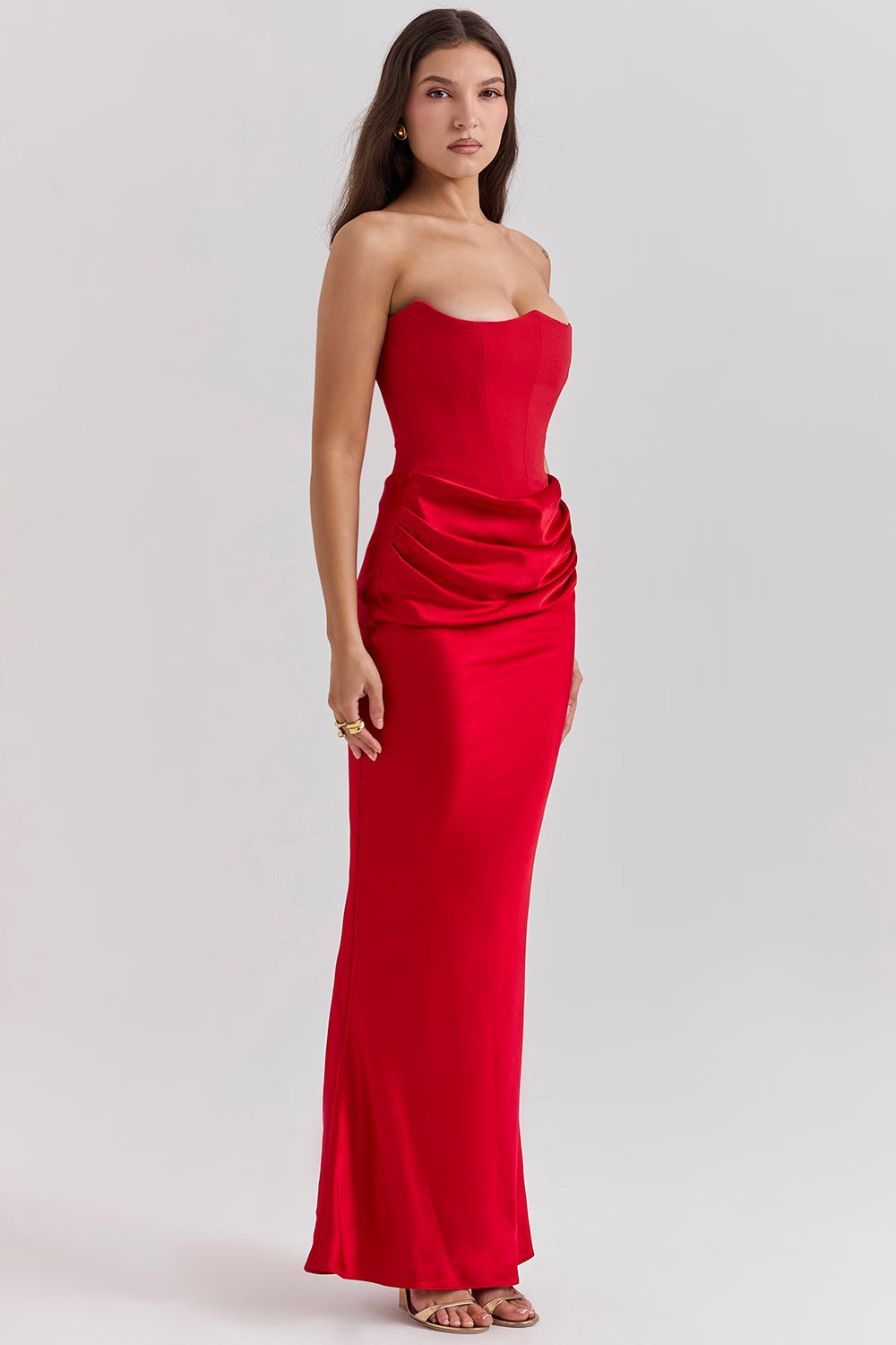 Red Amber Long Dress