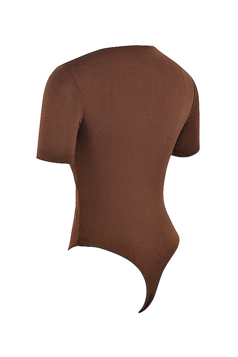 Stylish Summer Brown Bodysuit-Westo India