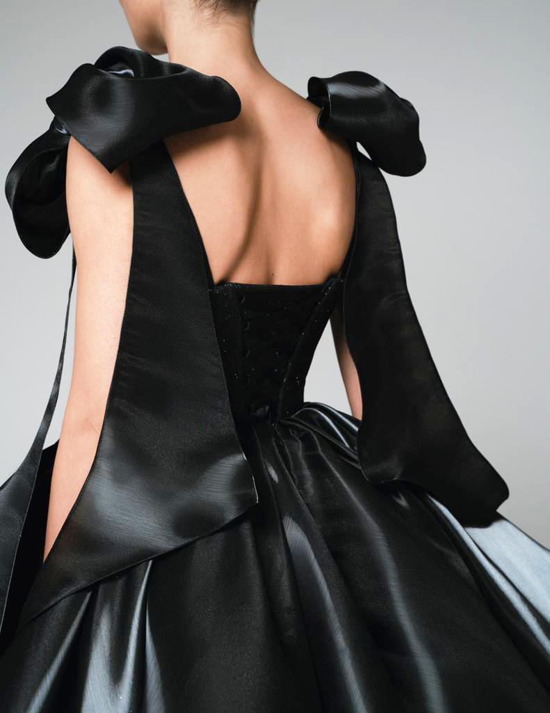 Charmed Bow Black Dress