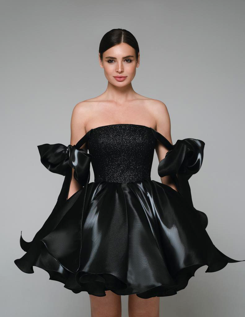 Charmed Bow Black Dress