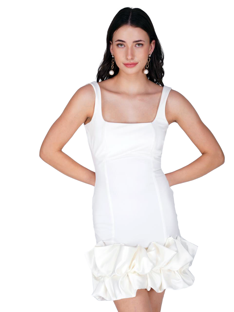 Alpine White Short Dress