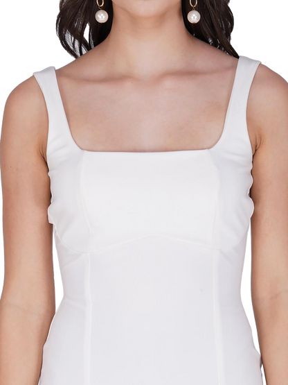 Alpine White Short Dress