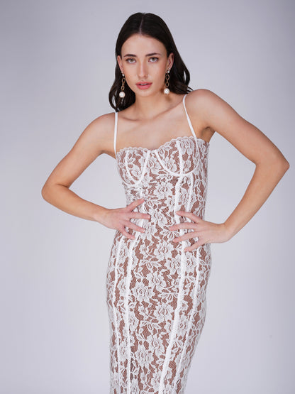 Frosted Sparkle Midi Dress