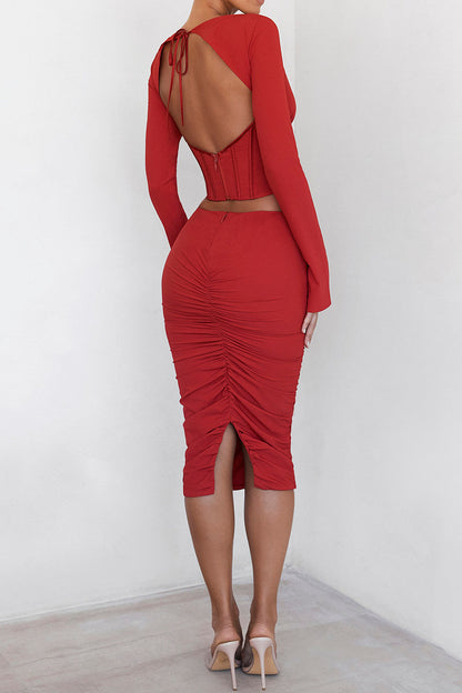 Vivid Red Co-ord