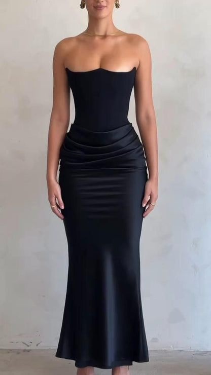 Black Amber Long Dress