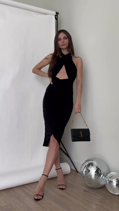 Chic Cross-Body Dress