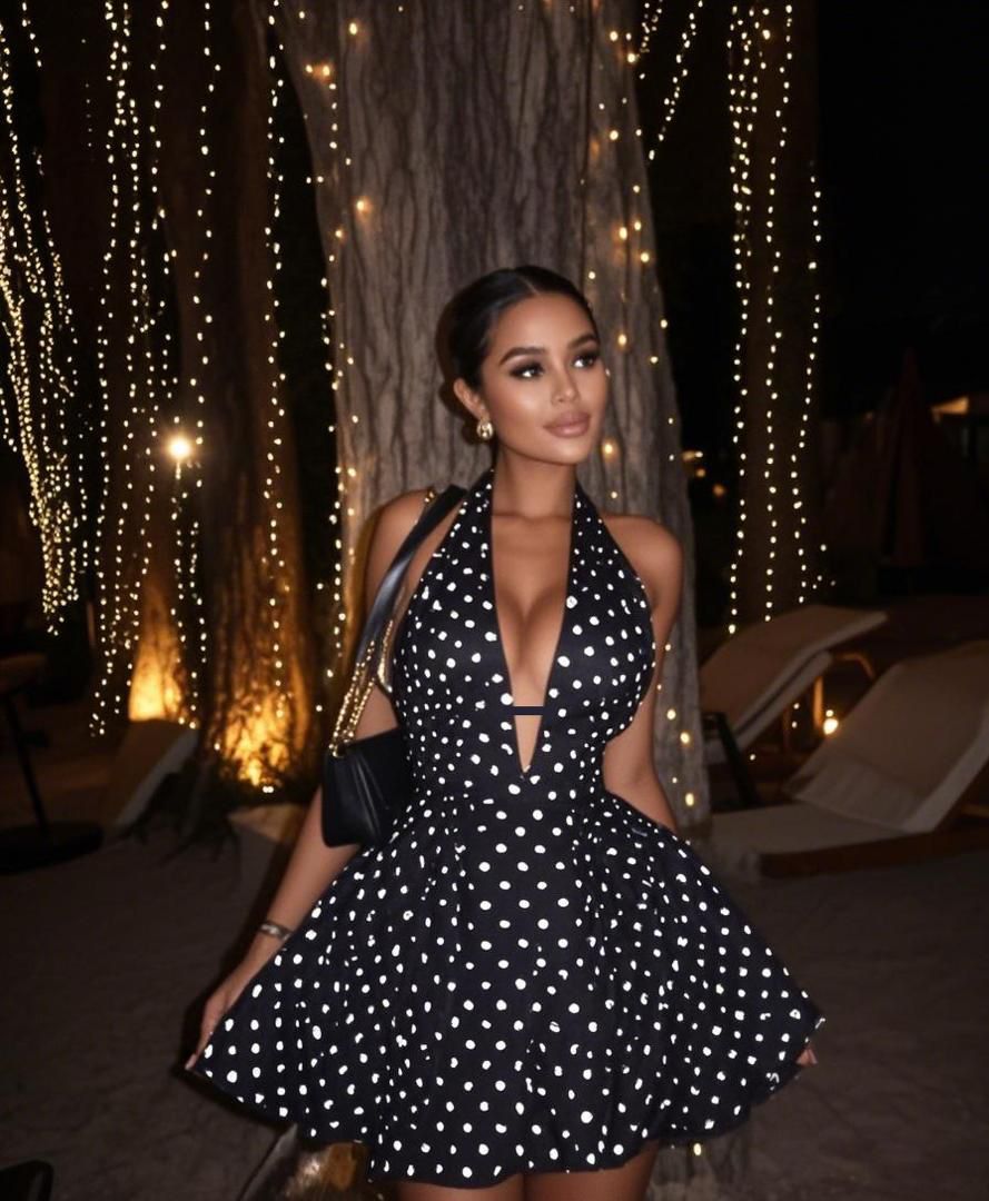 Polka Pop Short Dress