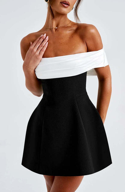 Back Knot Short Dress