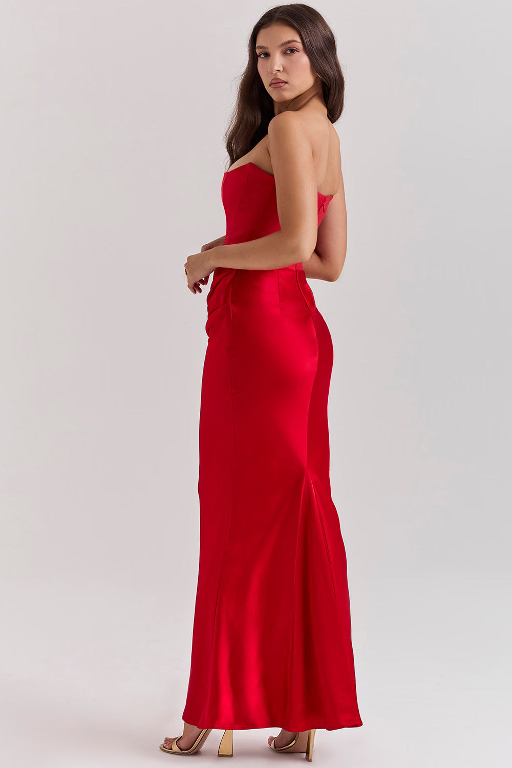 Red Amber Long Dress