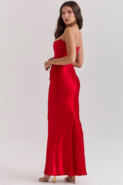 Red Amber Long Dress