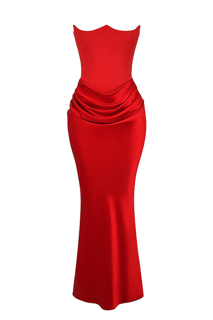 Red Amber Long Dress