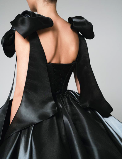 Charmed Bow Black Dress